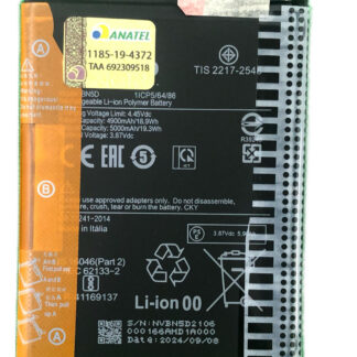 BATERIA XIAOMI NOTE 11 NOTE 11S NOTE 12S POCO M4 PRO BN5D (NACIONAL)
